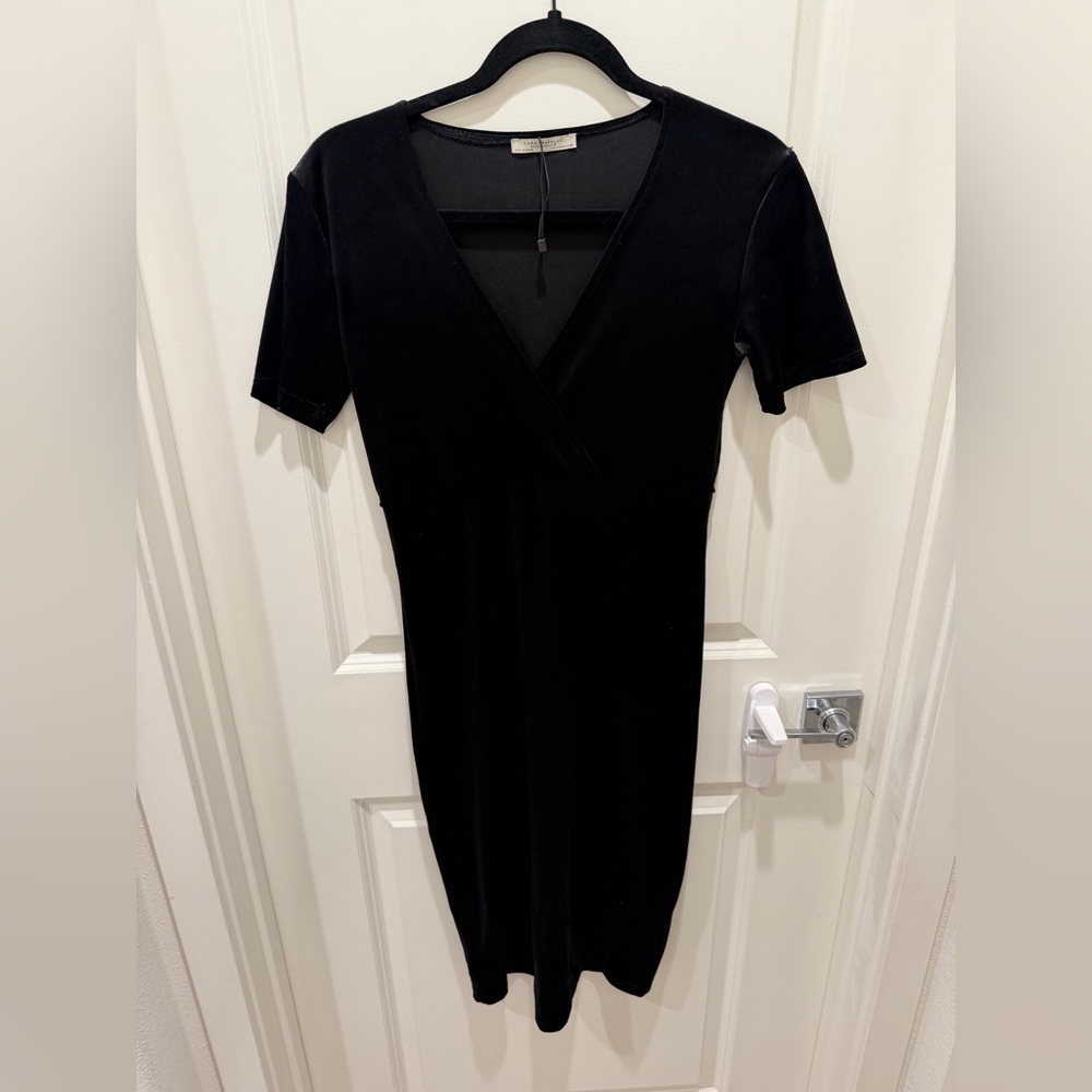 Zara Trafaluc Velvet Midi Dress
